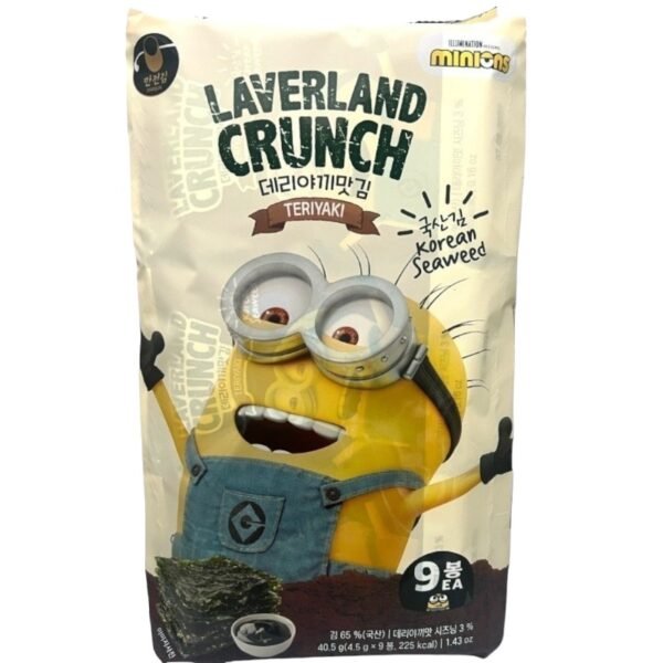 LAVERLAND CRUNCH -SEAWEED SNACK -TERIYAKI