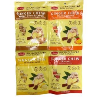 POCAS -GINGER CHEW (GINGER/MANGO/LEMON/PEANUT BUTTER)