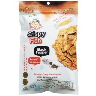 CHAOLAY -CRIPY WHITE SARDINE /BLACK PAPER (ORAGE)