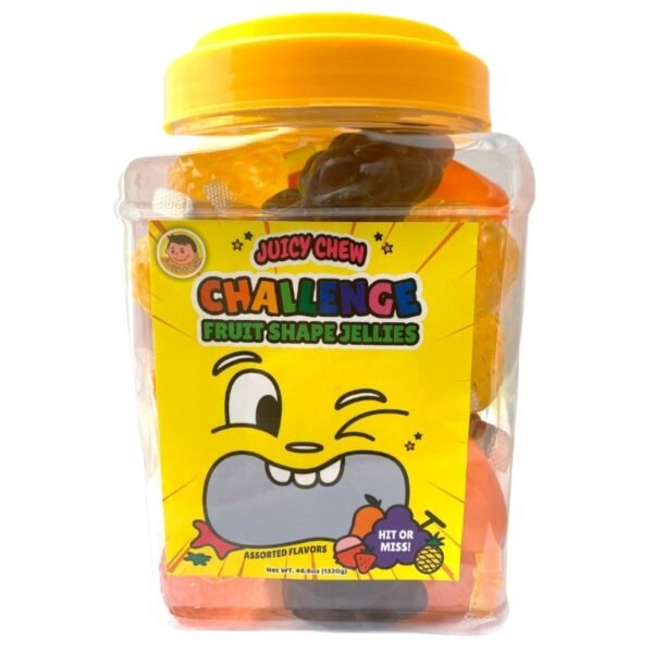 JUICY CHEW - CHAILLENGE FRUIT SHAPE JELLIES (JAR)
