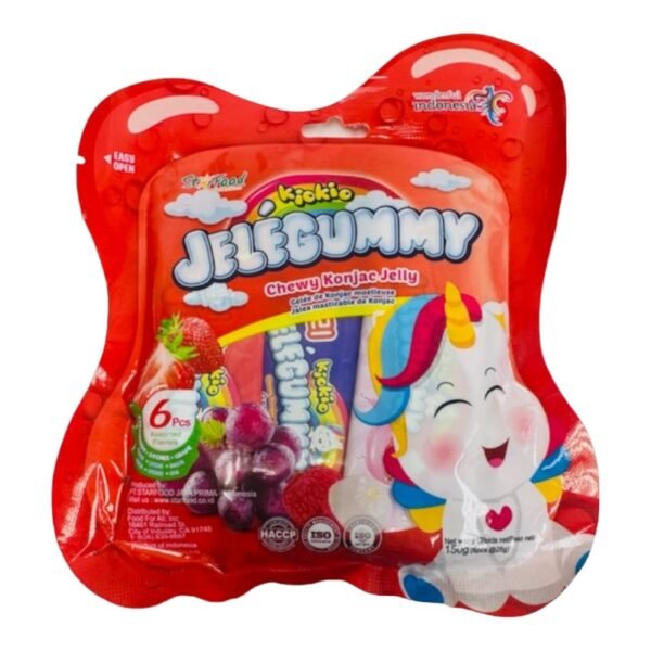 KIOKIO -JELEGUMMY (STRAWBERRY, LYCHEE, GRAPE/RED)