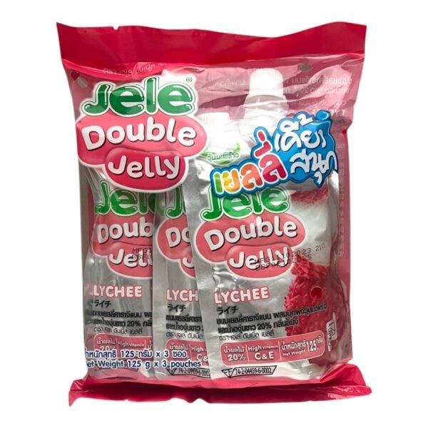 JELE - DOUBLE JELLY&COCONUT GEL (LYCHEE/POUNCH)