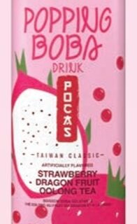 POCAS -POPPING BOBA OOLONG TEA / STARBERRY&DARGON