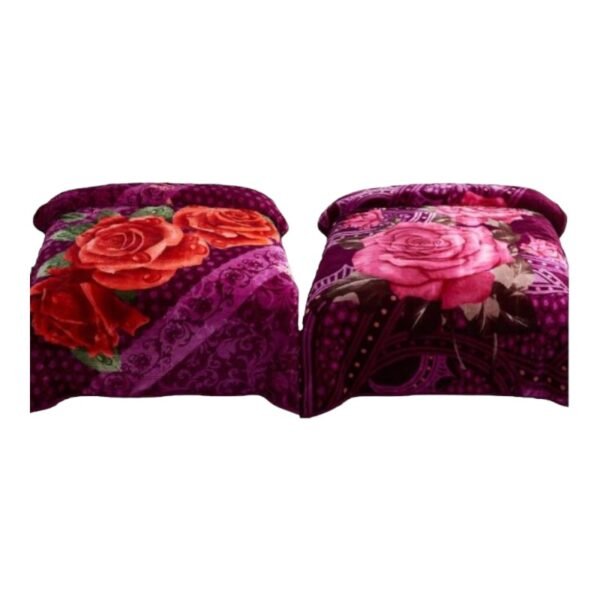 UN -HEAVY KOREAN 2 PLY BLANKET / PURPLE LIGHT / KING