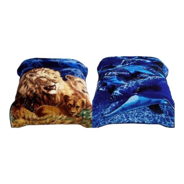 UN -HEAVY KOREAN 2 PLY BLANKET / LION / KING