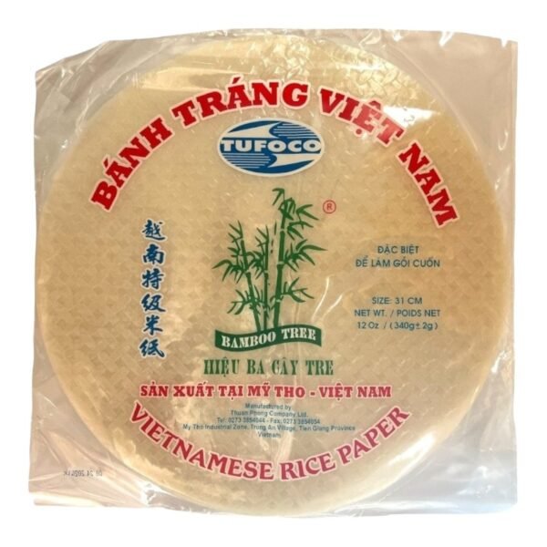 3 BAMBOO -SPRING ROLL WRAPPER (31cm)
