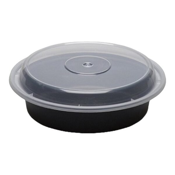 EARTHPAK -REC ROUND FOOD CONTAINER W/LID (B) 24OZ