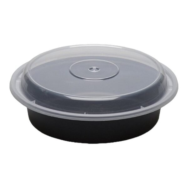 EARTHPAK -REC ROUND FOOD CONTAINER W/LID (B) 32OZ