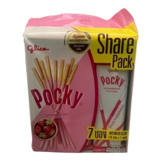 GLICO -POCKY FAMILY PACK (STARAWBEERY)