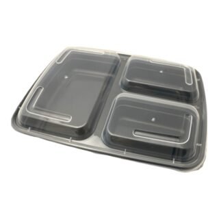 PP -REC FOOD CONTAINER W/LID (B) 38OZ /3COM