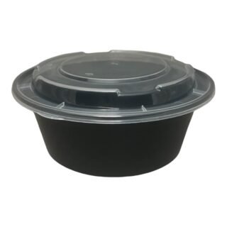 EARTHPAK -ROUND BOWL FOOD CONTAINER W/LID (B) 38OZ