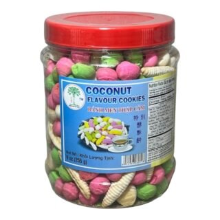 D.D  -BANH MEN THAP CAM (COCONUT FLAVOR COKKIES/MIX COLOR)