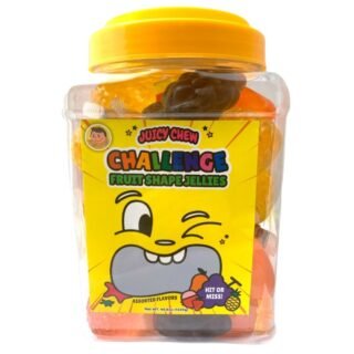 JUICY CHEW  -CHAILLENGE FRUIT SHAPE JELLIES (JAR)