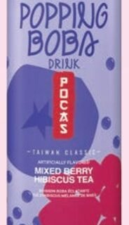 POCAS  -POPPING BOBA HIBISCUSTEA / MIX BERRY
