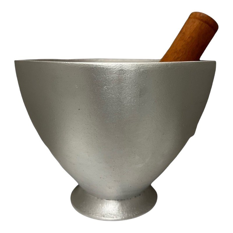 HK3011-7 UN -ALUMINIUM MORTAR &PESTLE 7.5"