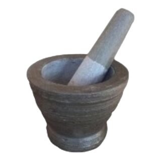 UN  -STONE MORTAR & PESTLE 5"