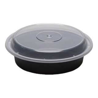 EARTHPAK  -REC ROUND FOOD CONTAINER W/LID (B) 24OZ